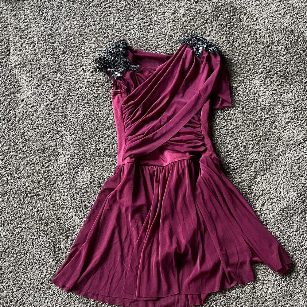 Weissman Burgundy Kids Dance Costume